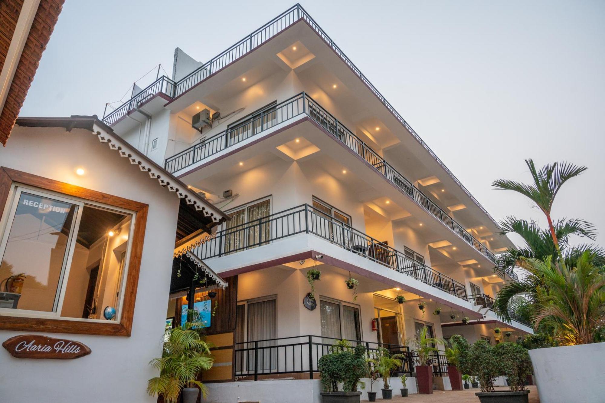 Hotel Aaria Hills Arambol Esterno foto